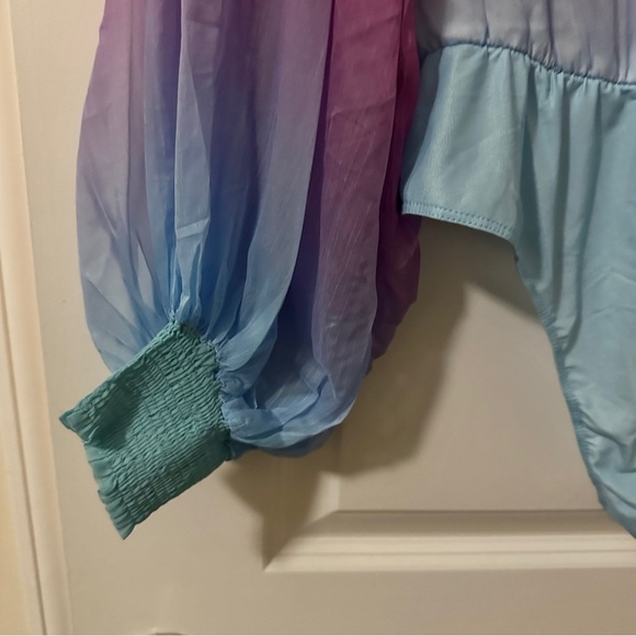 Flying Tomato Pastel Rainbow Long Sleeve V-Neck Bodysuit Women’s Size Large - Picture 12 of 15